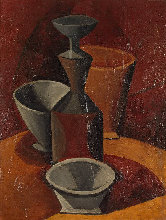 Carafe and Three Bowls, 1908 by Pablo Picasso