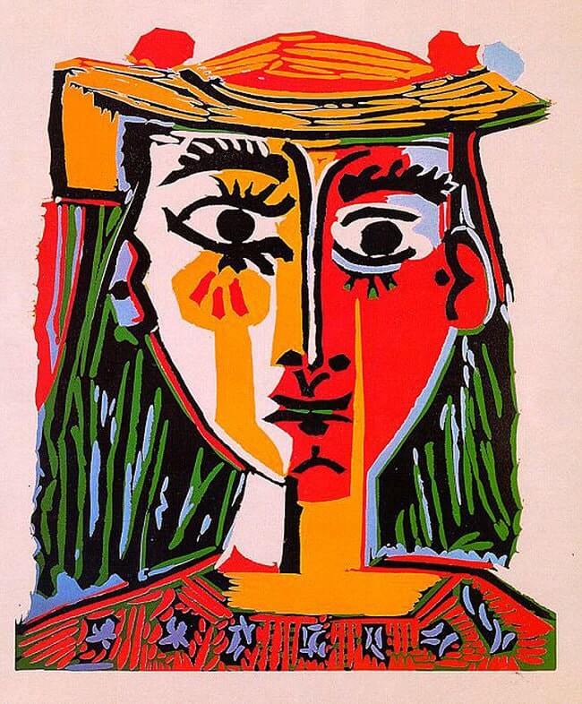 Head of a Woman in a Hat, 1962 by Pablo Picasso