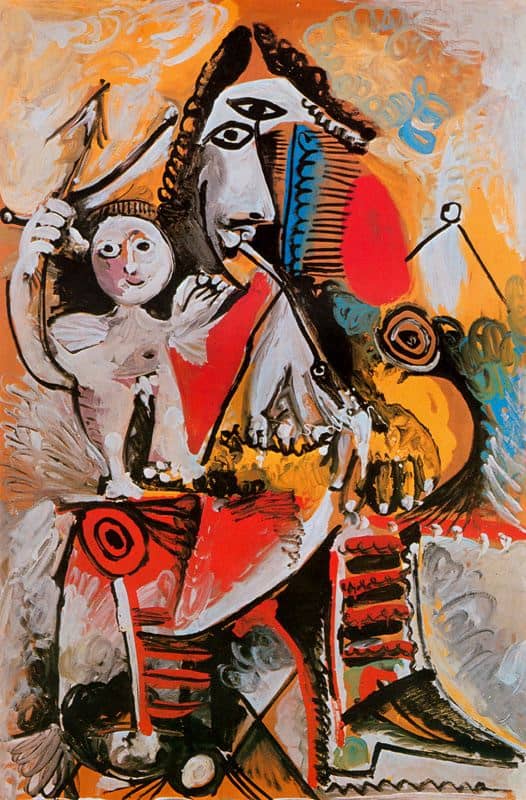 Musketeer and Amor, 1969  by Pablo Picasso