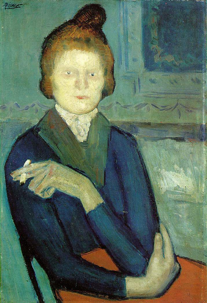 Woman with Cigarette, 1903 by Pablo Picasso