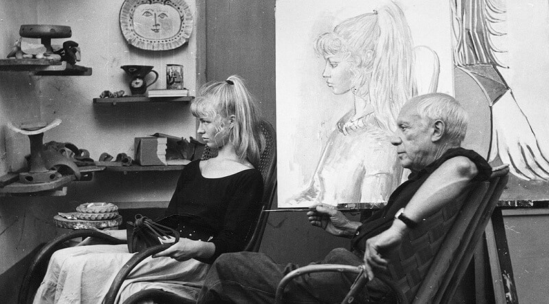 Photo of Picasso and Sylvette