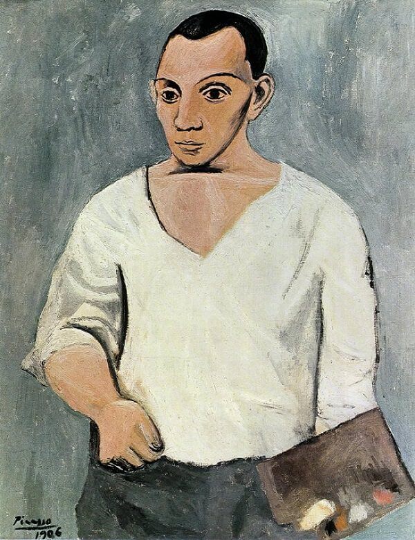 Self Portrait With Palette, 1906 by Picasso
