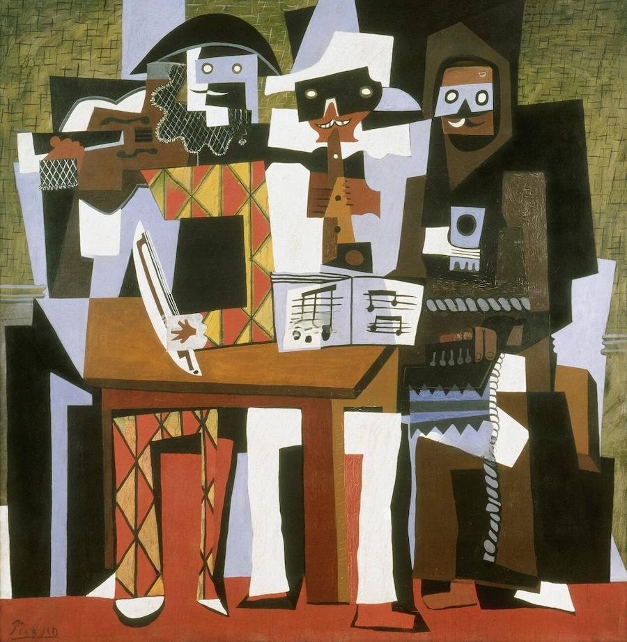 Three Musicians, 1921 by Pablo Picasso