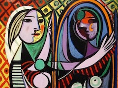 Girl Before a Mirror by Pablo Picasso